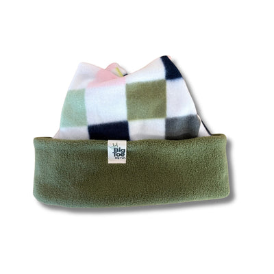 OG Solid + Pattern - Reversible Handmade Beanie | Big Toe & Co.