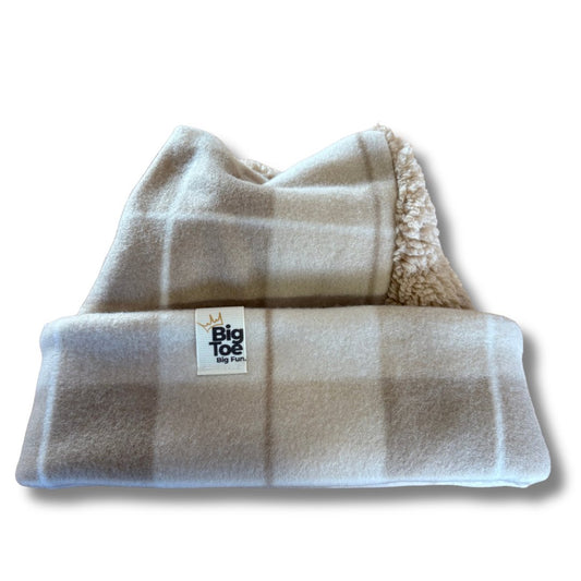OG Sherpa + Fleece - Reversible Handmade Beanie | Big Toe & Co.