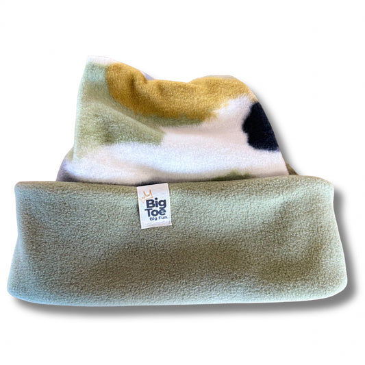 OG Solid + Pattern - Reversible Handmade Beanie | Big Toe & Co.