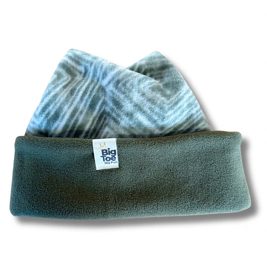 OG Solid + Pattern - Reversible Handmade Beanie | Big Toe & Co.