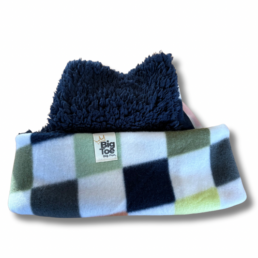OG Sherpa + Fleece - Reversible Handmade Beanie | Big Toe & Co.