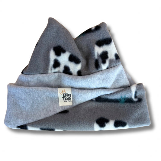 OG Solid + Pattern - Reversible Handmade Beanie | Big Toe & Co.